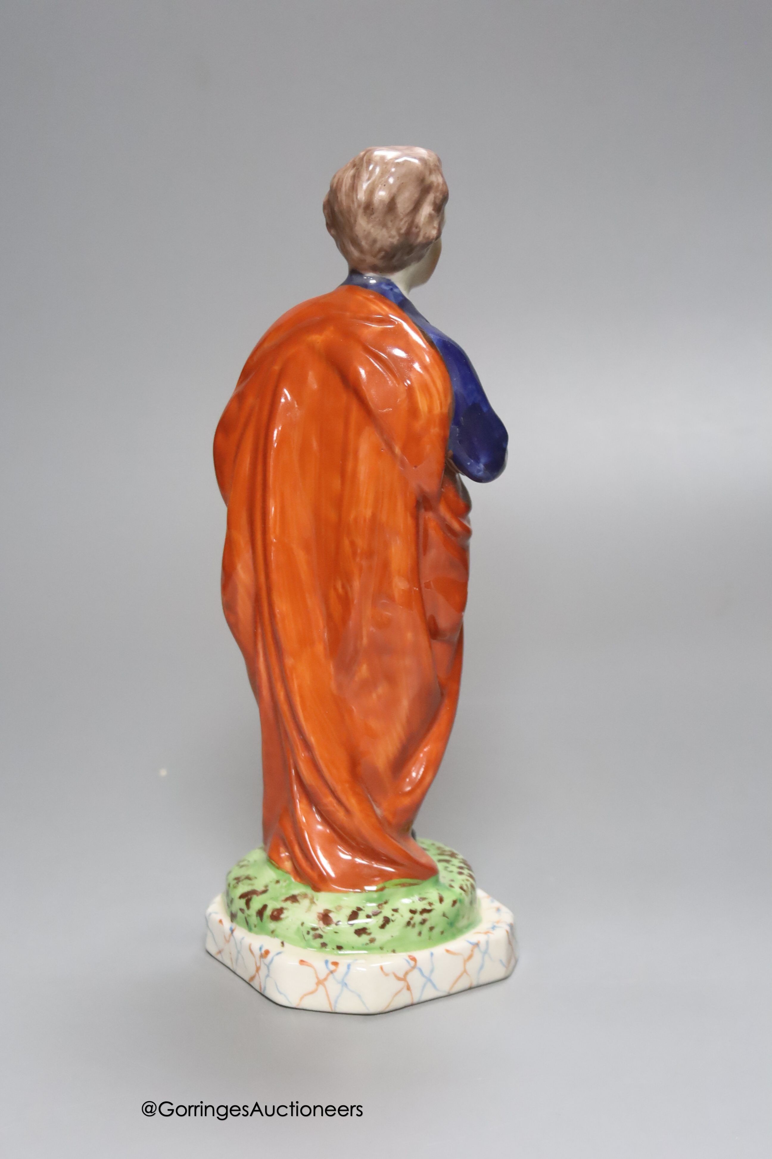 A Staffordshire style figure of Lord Byron, height 25cm